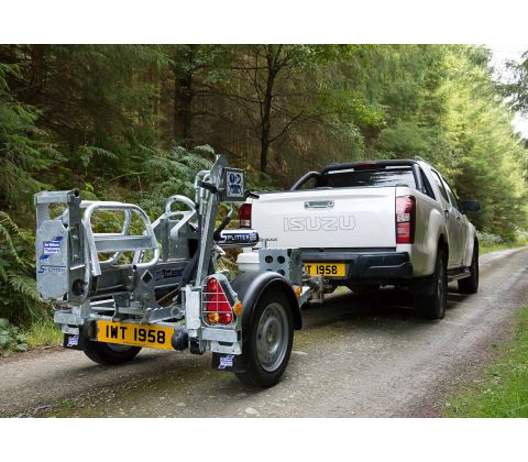 Brændekløver m. trailertræk